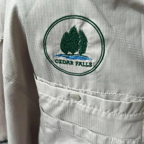 🎣🐟Columbia Vented PFG short Sleeve Button Up Men's Shirt Large - Picture 4 of 7